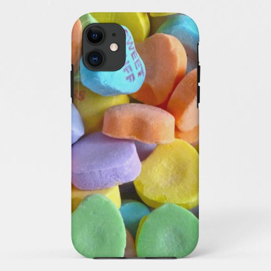 Farbenfrohe Candy Hearts Case-Mate iPhone Hülle (Rückseite)