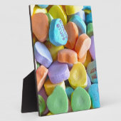 Farbenfrohe Candy Hearts Fotoplatte (Seite)