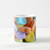 Farbenfrohe Candy Hearts Kaffeetasse (Mittel)