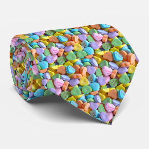 Farbenfrohe Candy Hearts Krawatte
