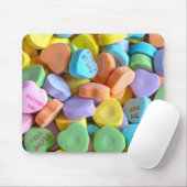 Farbenfrohe Candy Hearts Mousepad (Mit Mouse)