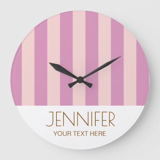 Farbenfrohe Candy Lavendel Purle Farbe Moderne Str Große Wanduhr (Vorderseite)