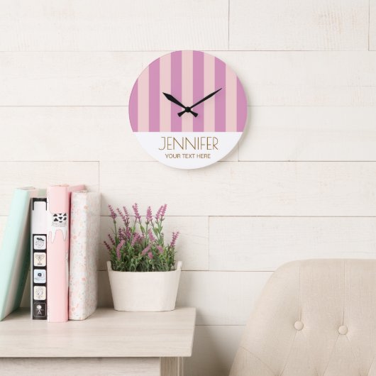 Farbenfrohe Candy Lavendel Purle Farbe Moderne Str Große Wanduhr (Lesesaal)