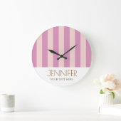 Farbenfrohe Candy Lavendel Purle Farbe Moderne Str Große Wanduhr (Zuhause)