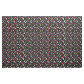 Farbenfrohe Candy Lollipops Muster auf schwarz Stoff (Yard (91,4 cm))