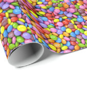 Farbenfrohe Candy Pattern Geschenkpapier (Rolleneckpunkt)
