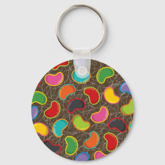 Farbenfrohe Candy Retro Jellyabohnen Pop Schlüssel Schlüsselanhänger