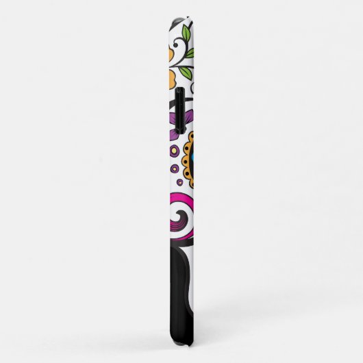 Farbenfrohe Candy Skull Case-Mate iPhone Case (Hinten/Rechts)