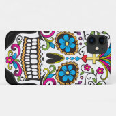 Farbenfrohe Candy Skull Case-Mate iPhone Case (Rückseite (Horizontal))