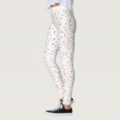 Farbenfrohe Candy Sprinkles | Benutzerdefiniert Leggings (Links)