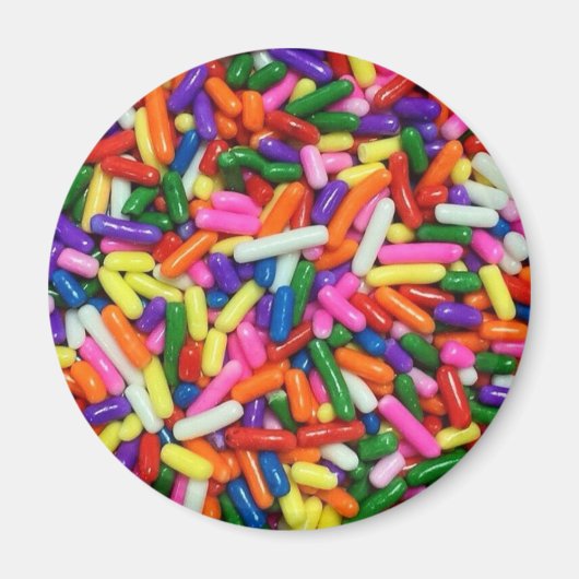 Farbenfrohe Candy Sprinkles Magnet (Vorne)