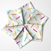 Farbenfrohe Candy Sprinkles Muster Helles Party Stoff
