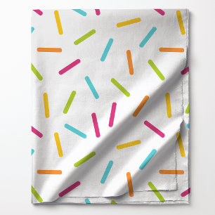 Farbenfrohe Candy Sprinkles Muster Helles Party Stoff