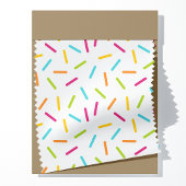Farbenfrohe Candy Sprinkles Muster Helles Party Stoff