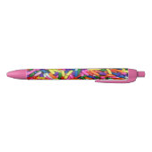 Farbenfrohe Candy Sprinkles Schwarzer Tinte Pen Kugelschreiber (Unterseite)