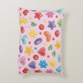 "Farbenfrohe Candy Star Accent Pillow Dekokissen (Rückseite(Vertikal))