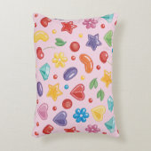"Farbenfrohe Candy Star Accent Pillow Dekokissen (Vorderseite(Vertikal))
