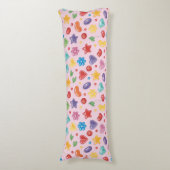 "Farbenfrohe Candy Star Kissen (Vorderseite Vertikal)