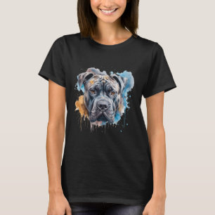 Farbenfrohe Cane Corso Wasserfarbe Kunst 7 T-Shirt