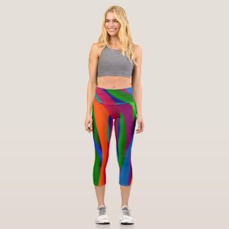 Farbenfrohe Capri Croppe 02 Yoga Pants Leggings