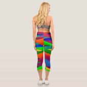 Farbenfrohe Capri Croppe 03 Yoga Pants (Rückseite)