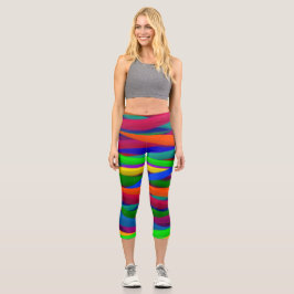 Farbenfrohe Capri Croppe 03 Yoga Pants