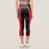 Farbenfrohe Capri Croppe 04 Yoga Pants (Rückseite)