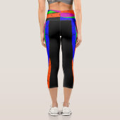 Farbenfrohe Capri Croppe 05 Yoga Pants (Rückseite)