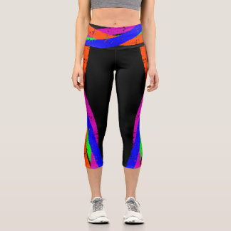 Farbenfrohe Capri Croppe 05 Yoga Pants
