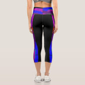 Farbenfrohe Capri Croppe 06 Yoga Pants Leggings (Rückseite)