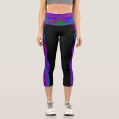 Farbenfrohe Capri Croppe 07 Yoga Pants (Vorderseite)