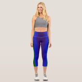 Farbenfrohe Capri Croppe 08 Yoga Pants (Vorderseite)