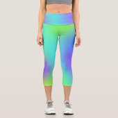 Farbenfrohe Capri-Leggings Capri Leggings (Vorderseite)