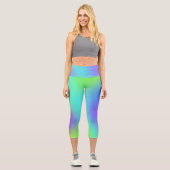 Farbenfrohe Capri-Leggings Capri Leggings (Vorderseite)