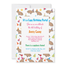 Farbenfrohe Capybaras Niedliche Kinder Regenwald G