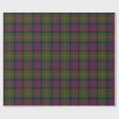 Farbenfrohe Carnegie Tartan Kariertes Wrapping Pap Geschenkpapier (Flach)