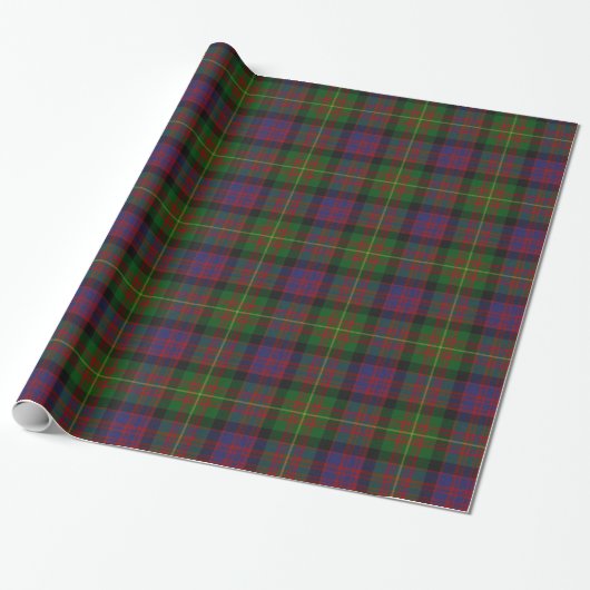 Farbenfrohe Carnegie Tartan Kariertes Wrapping Pap Geschenkpapier (Ungerollt)