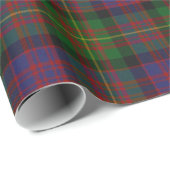 Farbenfrohe Carnegie Tartan Kariertes Wrapping Pap Geschenkpapier (Rolleneckpunkt)