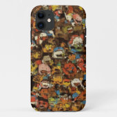 Farbenfrohe Cartoon Crowdys Mobile Case (Rückseite)