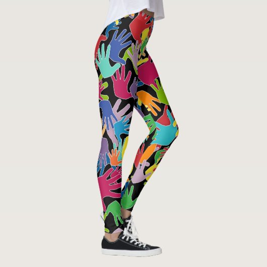 Farbenfrohe Cartoon Leggings (Rechts)