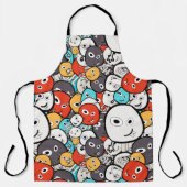 Farbenfrohe Cartoon-Monster Schürze (Vorderseite)