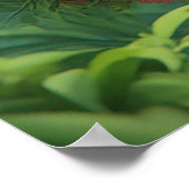 Farbenfrohe Cartoon Papageien Poster (Ecke)