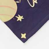 Farbenfrohe Cartoon Planeten und Sterne Fleecedecke (Ecke)