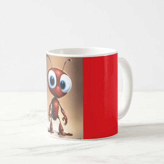 Farbenfrohe Cartoon Print Tasse - Spaß und Launen (VorderseiteRechts)