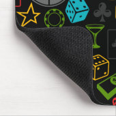 Farbenfrohe Casino Icons Mousepad (Ecke)