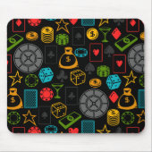 Farbenfrohe Casino Icons Mousepad (Vorne)