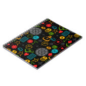 Farbenfrohe Casino Icons Notizblock (Linke Seite)