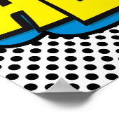 Farbenfrohe Cat Comic Hoffnung Pop Kunst, Dichtung Poster (Ecke)