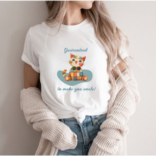 Farbenfrohe Cat Conversation Starter T-Shirt