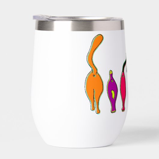 Farbenfrohe Cat Hintern (Rechts)